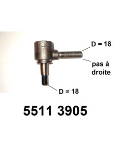 rotule sur bras de commande de D.A.