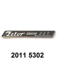 plaque de type de tracteur (220)