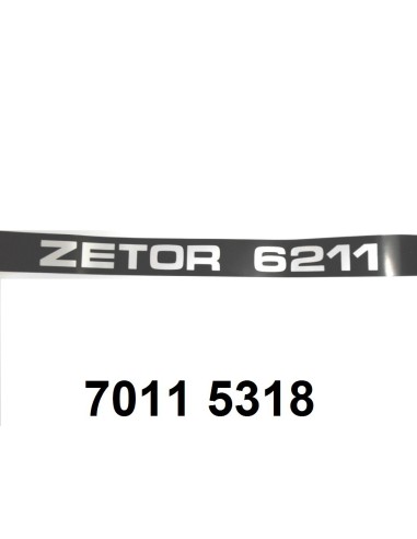 autocollant ZETOR 6211 gauche