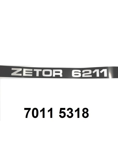 autocollant ZETOR 6211 gauche