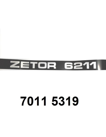 autocollant ZETOR 6211 droit