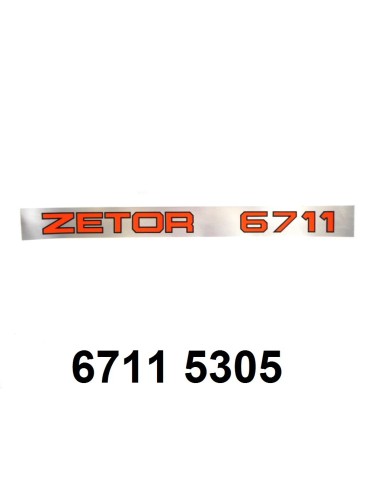 autocollant "ZETOR 6711"