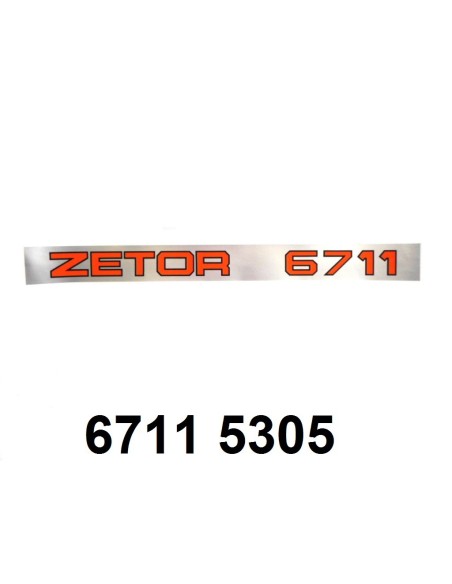 autocollant "ZETOR 6711"