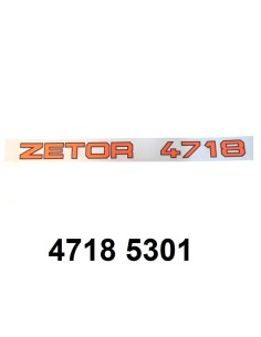 autocollant " ZETOR 4718 "