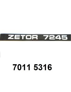 autocollant "ZETOR 7245 " gauche