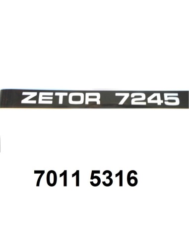 autocollant "ZETOR 7245 " gauche