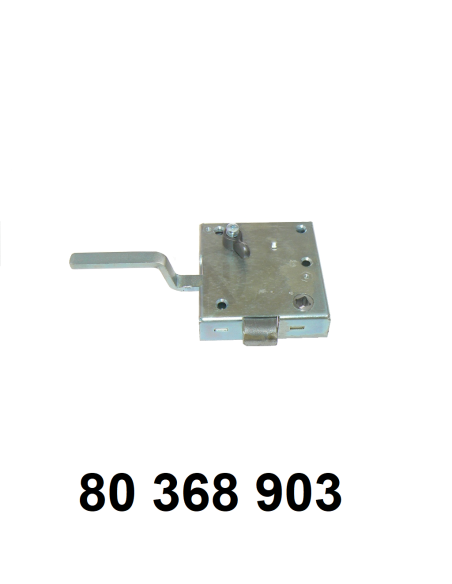 serrure de porte gauche.
