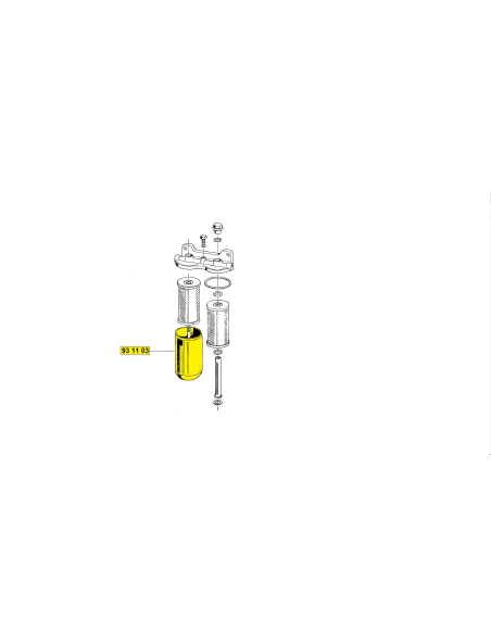 cuve de filtre huile/gasoil.