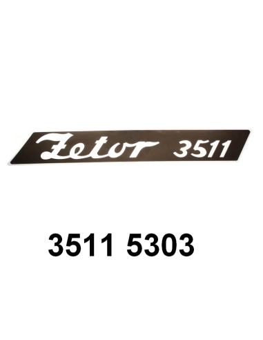 autocollant "ZETOR 3511".