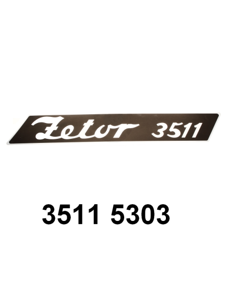 autocollant "ZETOR 3511".