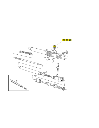 soufflet de raccord de direction assistée.