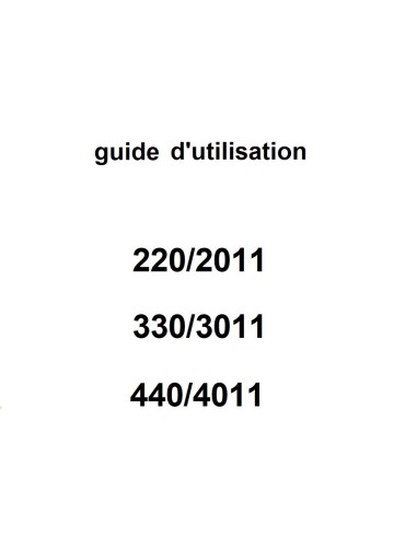 guide d'utilisation 220 à 440