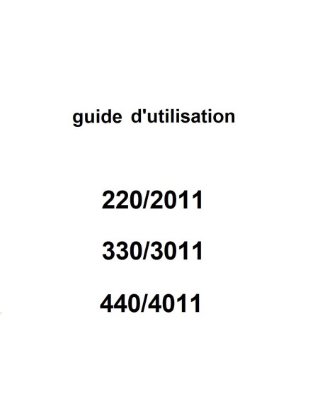 guide d'utilisation 220 à 440