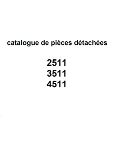 catalogue de pièces détachées 2511 à 4511 2