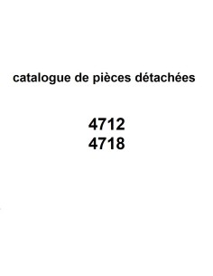 catalogue de pièces détachées 4712/18 2
