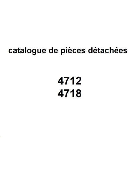 catalogue de pièces détachées 4712/18