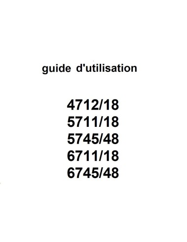 guide d'utilisation série 7.
