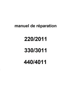 manuel de réparations 220 à 440.