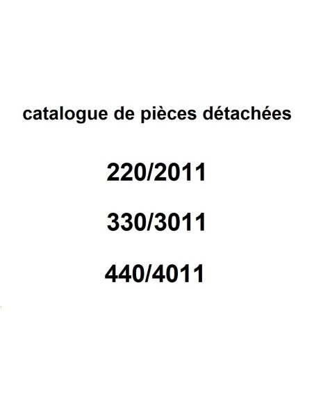Catalogue pièces détachées série 100.