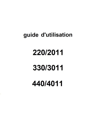guide d'utilisation 220 à 440