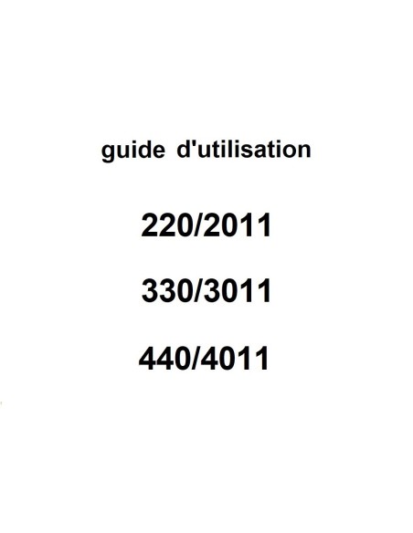 guide d'utilisation 220 à 440
