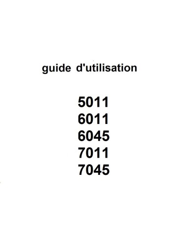 guide d'utilisation série 10.