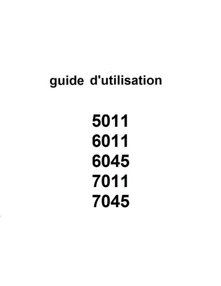 guide d'utilisation série 10.