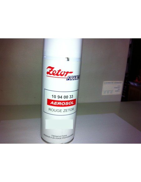 bombe de peinture 400 ml rouge Zetor