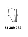 Vitre de porte gauche (teintée).