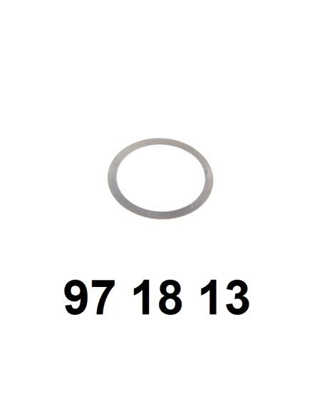 cale de réglage (0,3mm).