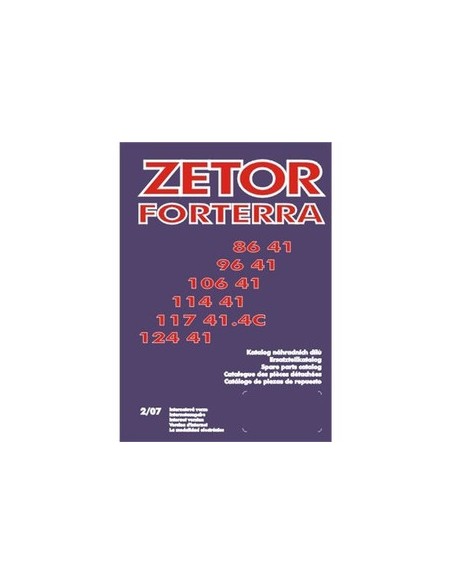 catalogue de pièces Forterra 8641 à 12441.