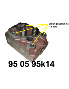 culasse complète avec soupapes.