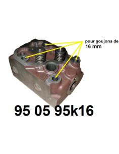 culasse complète avec soupapes.