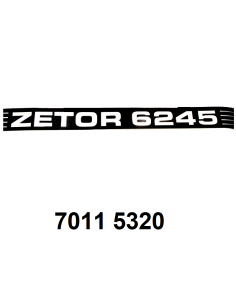 autocollant ZETOR 6245 G.