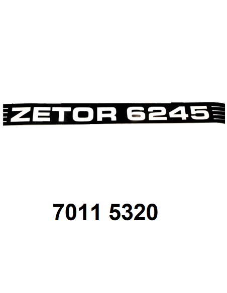 autocollant ZETOR 6245 G.