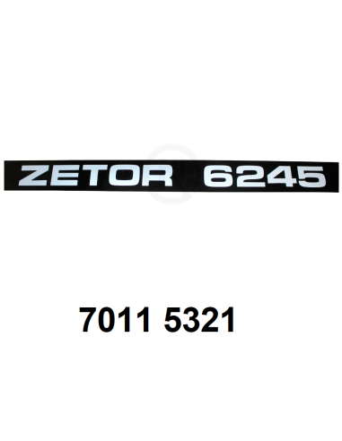 autocollant ZETOR 6245 D.