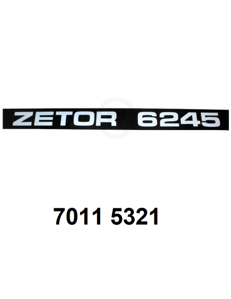 autocollant ZETOR 6245 D.