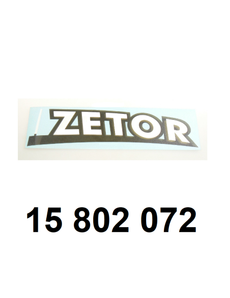 autocollant "ZETOR" droit.