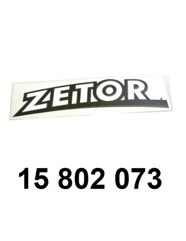 autocollant "ZETOR" gauche.