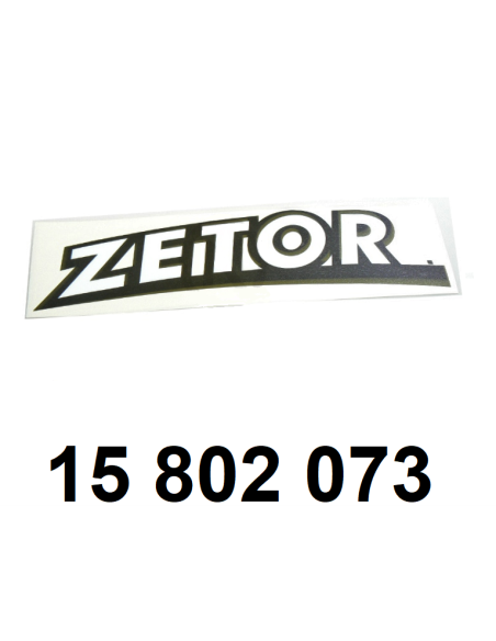 autocollant "ZETOR" gauche.