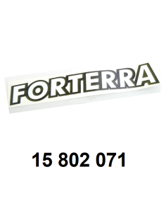 autocollant "FORTERRA" gauche.