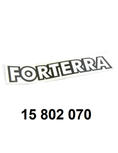 autocollant "FORTERRA" droit.