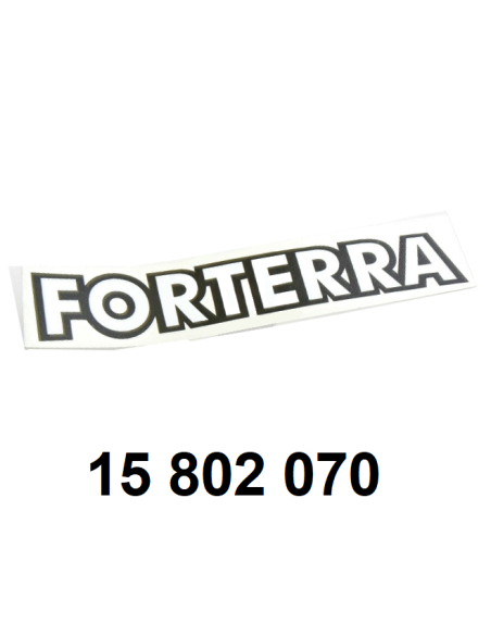 autocollant "FORTERRA" droit.