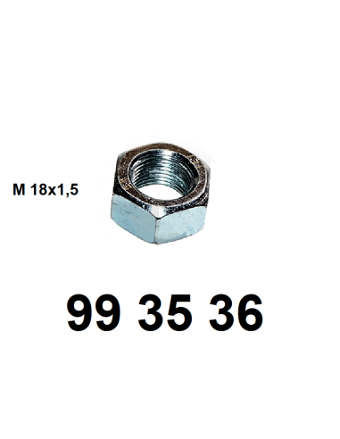 écrou de vis d'embout d'essieu avant.