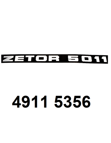 autocollant ZETOR 5011 gauche.