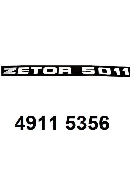 autocollant ZETOR 5011 gauche.
