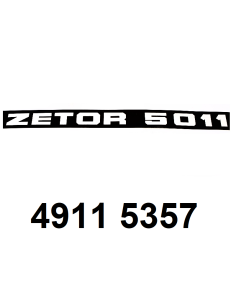 autocollant ZETOR 5011 droit.