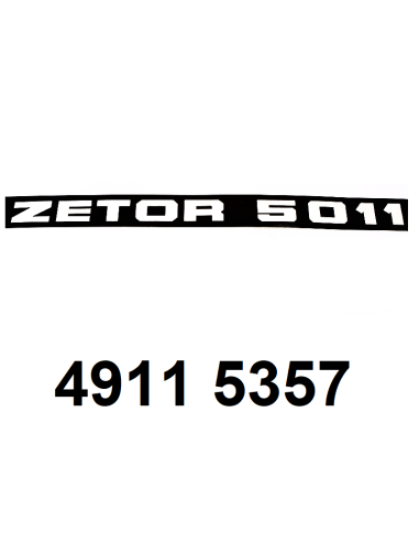 autocollant ZETOR 5011 droit.