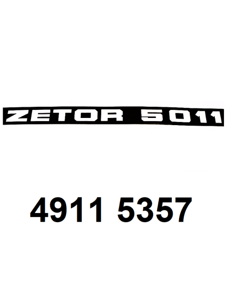 autocollant ZETOR 5011 droit.