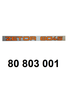 autocollant ZETOR 8045 droit.